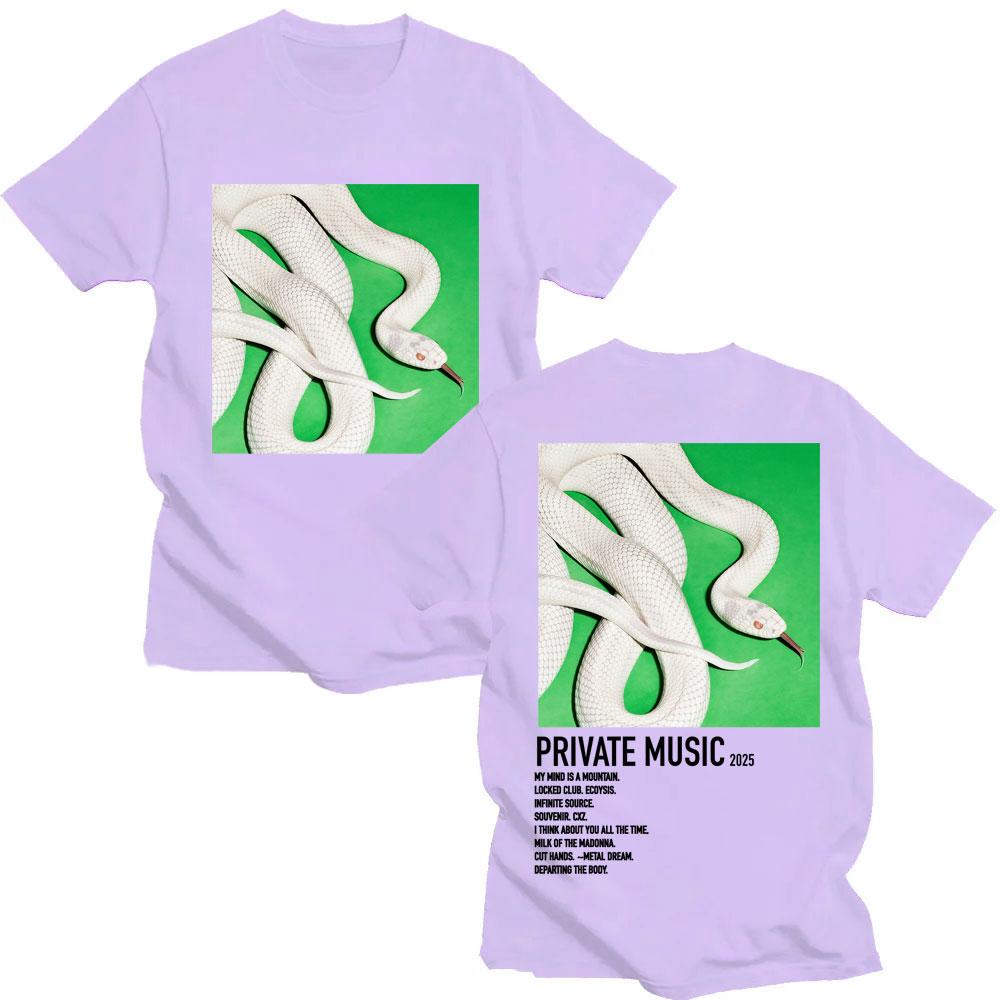Rock Band Deftones Private Music Album Snake 2025 T-shirt Fashion Hip Hop Vintage Male T Shirts Men Women Cotton Loose Tee Shirt
