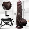 Wearable Light Beige Dildo|Realistic Flesh Texture,Multi-Sized Sliding Design|Silicone with Strong Suction Cup|Adult Sex Toy for Women,Men & Couples
