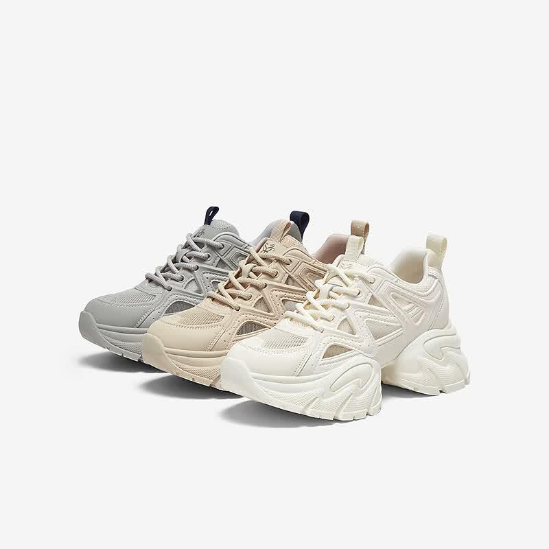 BAISTU Women's 'Little Waist' Mesh Chunky Sneakers