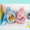 Cute Colorful Nylon Kids Backpack Stylish Cartoon Chest Bag For Nursery School Use