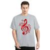 Summer Men's Clothing Music Note T-shirt Funny Print New Hip Hop Tshirt Fashion Casual Streetwear Tops O-neck Polyester T Shirt