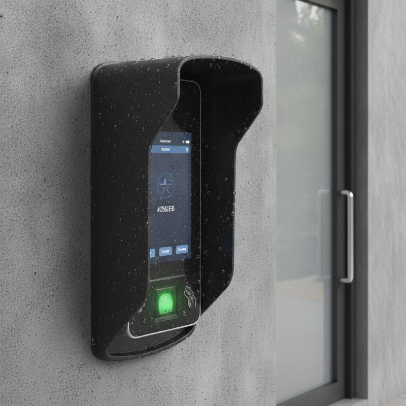 Capac de ploaie pentru interfon Scut protector impermeabil pentru sonerie Capotă din plastic pentru protecție solară Pentru mașină de control acces cu recunoaștere facială