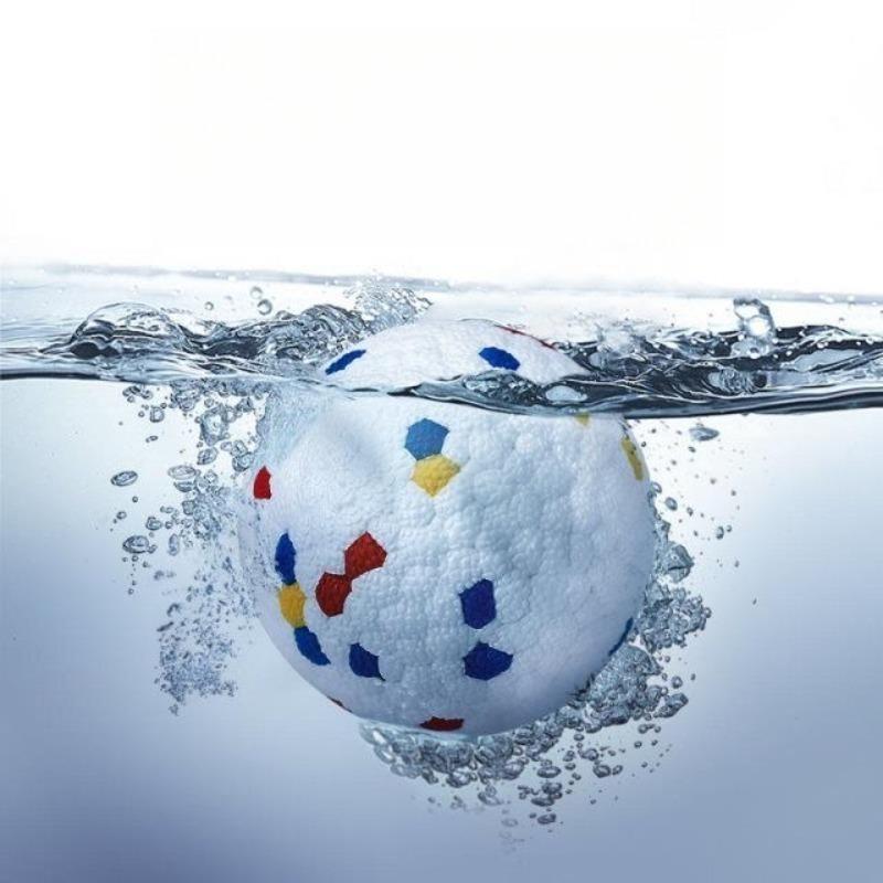 1pc Teething Pet Toy DogToy Solid Toy Ball Interactive Light Popcorn Ball Dog Ball Light Chew Rubber Ball High Elastic Bite