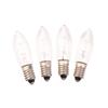 10Pcs Led Filament Bulb E10 Warm White Edison Retro Candle Light Blubs Glass Bulbs Tapered Candles Replacement Bulbs