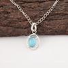 Oval Blue Cat'S Eye Gemstone Sterling Silver Unique Ethnic Boho Pendant Jewelry PP-6-46