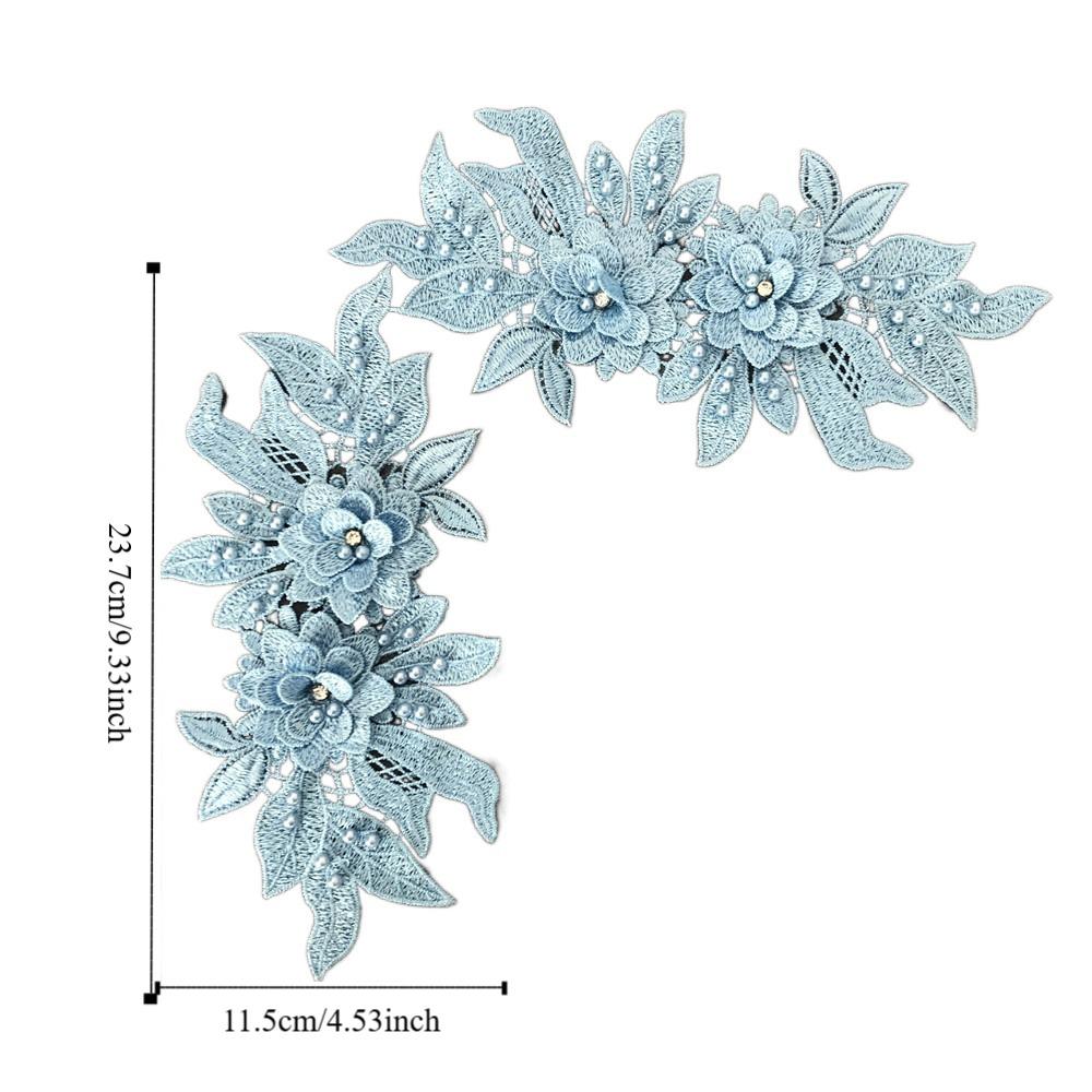 Gorgeous Embroidery Patch Hollow Clothes Patches Fabric Sticker Clothing Applique  Women Clothes