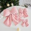 Red Velvet Bow Ornament Christmas Tree Hanging Decor Wedding Party Home Festive Decoration