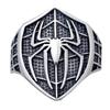 Adjustable Spider-Themed Mens Ring Copper Plated Punk Style Open Band Retro Fashion Accessory