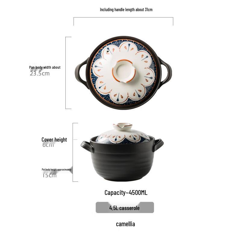 ZMR High-Temperature Ceramic Stew Pot