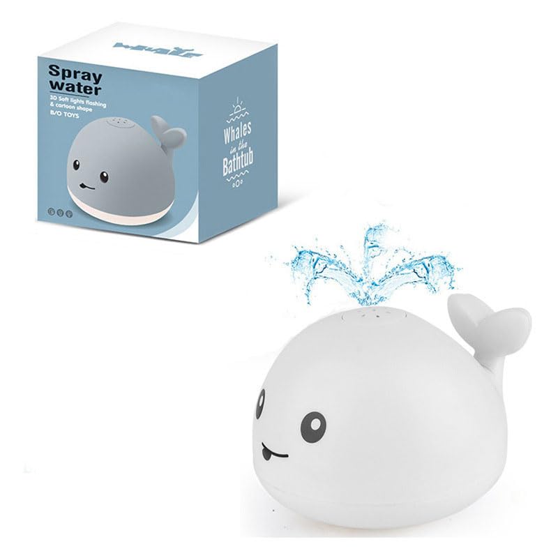 

noanoa Надувная китовая игрушка для ванны, плавающий фонтан на батарейках