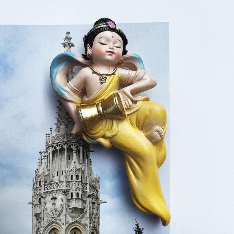 China Dunhuang Mogao Grottoes Travelling Fridge Magnets Tourism Souvenirs Fridge Stickers Home Decor Friend s Gifts
