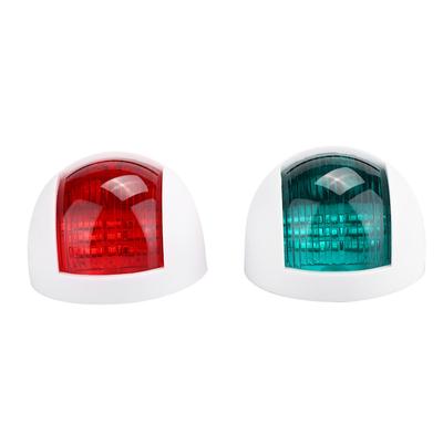 2Pcs Signal Lamp Red Green LED Waterproof Boat Navigation Light 12V 24VWhite