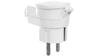Angle Splitter Plug-Socket With Cover Z/U 16A 2P Ip44 Awa-Wgb White 51.35