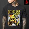 T-shirt da uomo e da donna Blink 182 Punk Rock Band Tee Unisex Cotone Pesante