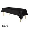 Plastic Disposable Solid Color Tablecloth Cover Cloth Wipe Clean Rectangle Party Wedding Christmas Birthday Wedding Christmas