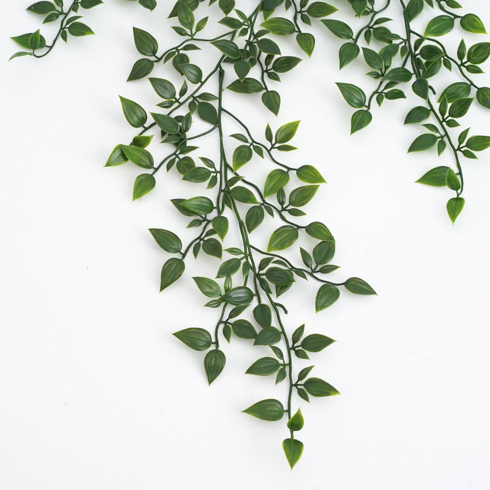 Künstliche Blattpflanze Kunstblumen Ranken Blätter Wandbehang Außen Garten Heimdekoration Kunststoff Grüne Pflanze Efeu