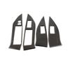 Car Interior For Subaru Forester 2013 2014 2015 2016 2017 2018 LHD/RHD 4pcs Soft Carbon Fiber Window Switch Buttons Panel Trim