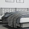 VidaXL Black Metal Headboard 200 Cm 374475
