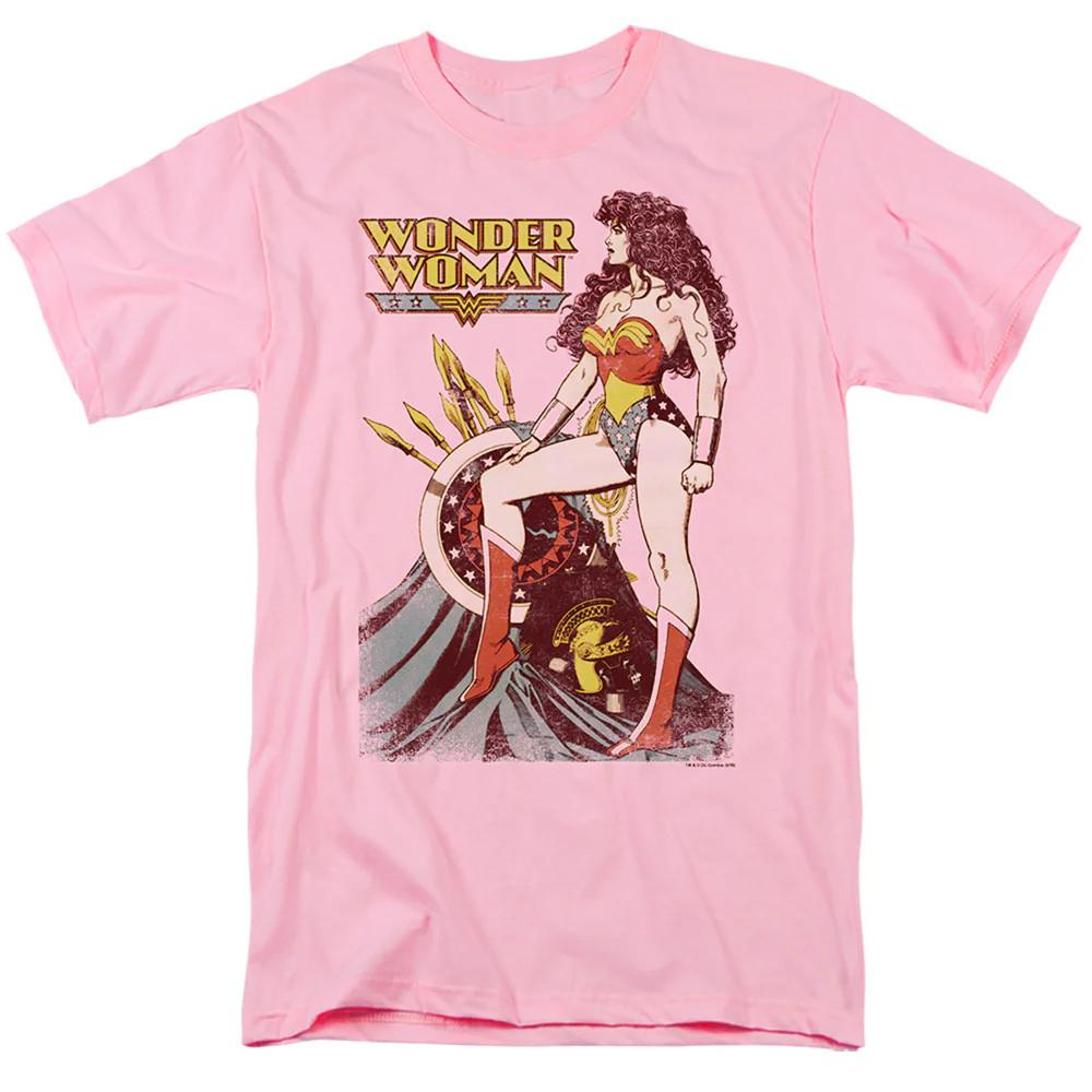 

Justice League Of America Armament Mens T Shirt Pink Officially Licensed 3XL