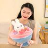 Cartoon Rabbit Plush Toy Lovely Stuffed Bouquet Bunny Doll Plushies Soft Stuffed Animal Romantic Valentine's Day Plush Cartoon Doll Toy Birthday