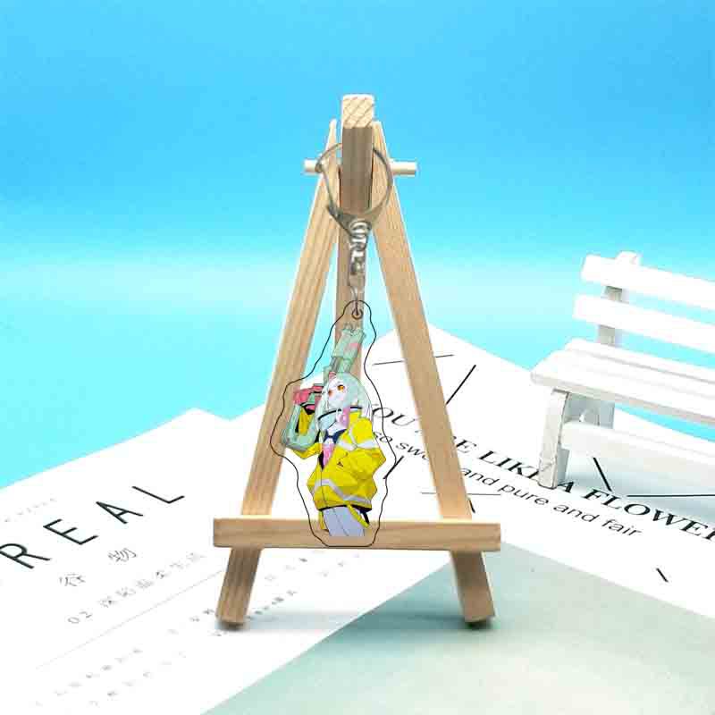 Anime 6cm Acrylketten Cartoon Ringe Tasche Rucksack Geldbörse Hängende Ornamente Fans Sammlungen Merch Geschenk