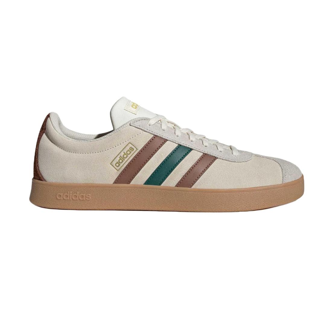 Adidas Vl Court 2.0 Comfortable Fashion Low-Top Skate Shoes Unisex Sneakers Light-Brown JR8319