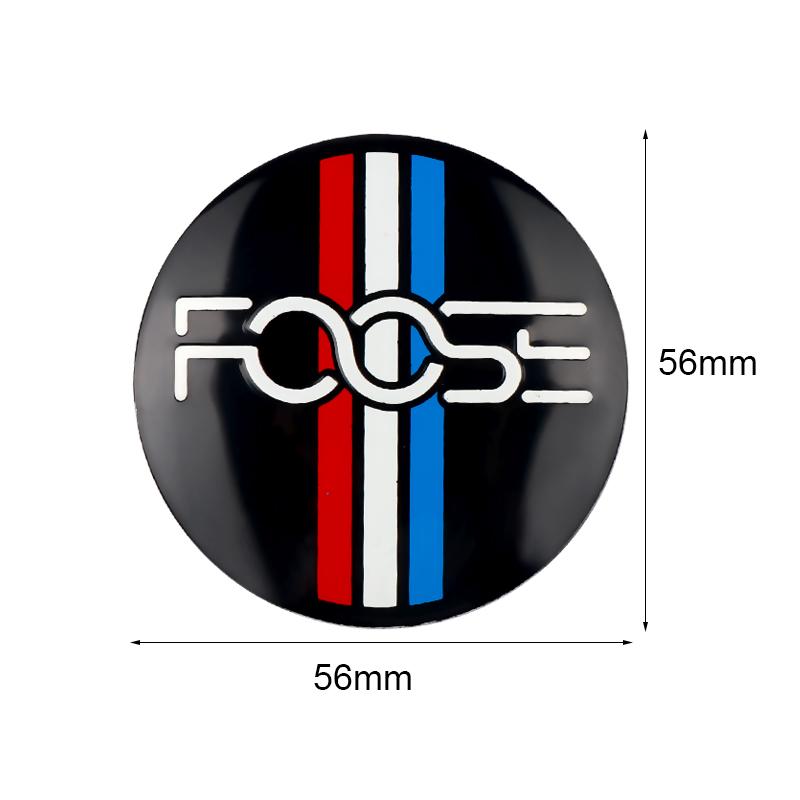 4pcs Car Wheel Center Hub Cap 56mm Rim Cover Badge Wheel Lid Sticker For Ford Mustang ST Foose w9  Fiesta Focus Mondeo Ranger Kuga