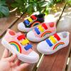 Children's Canvas Shoes Girls' Shoes Girls' Small White Shoes Baby Board Shoes Rainbow Boys' Single Shoes
