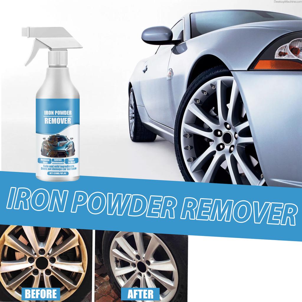 HOMONTH Car Iron Powder Remover Car Paint Tire Removal Polishing Cleaning Decontamination Refurbishment 120ML
