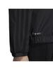 Adidas WI008 Jersey Regular Fit Windbreaker Size M Women's Top, 3-Stripes, Jacket, Black/Black (HM2802),