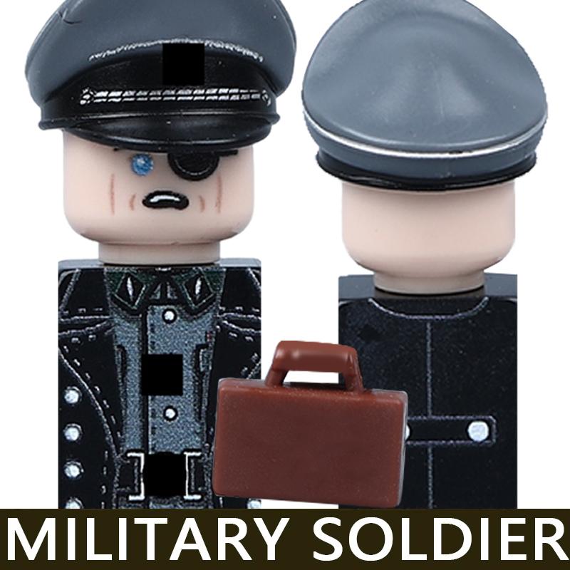 WW2 Military Soldier Figures Building Blocks Army Japanese Warrior Medical Nurse Officer Infantry Helmets UV Printed Bricks Toys