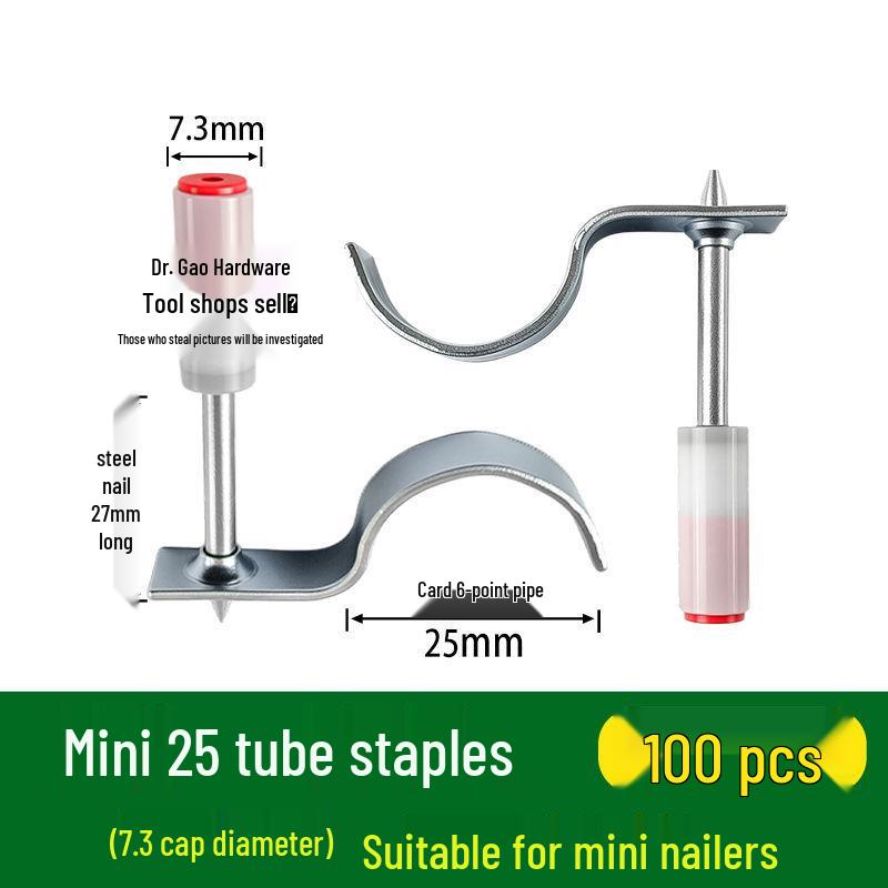 M8 Threaded Powder-Actuated Nail Gun with Removable Screw for Ceiling Lights