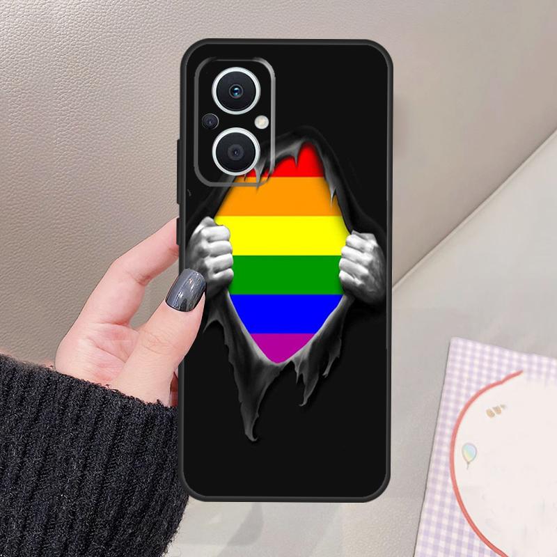 Gay Pride LGBT Rainbow Flag Funda For OPPO Reno 11 12 13 14 Pro 11F 12F 13F 14F 7 8 Lite OPPO Find X9 X6 X5 X8 Pro Case