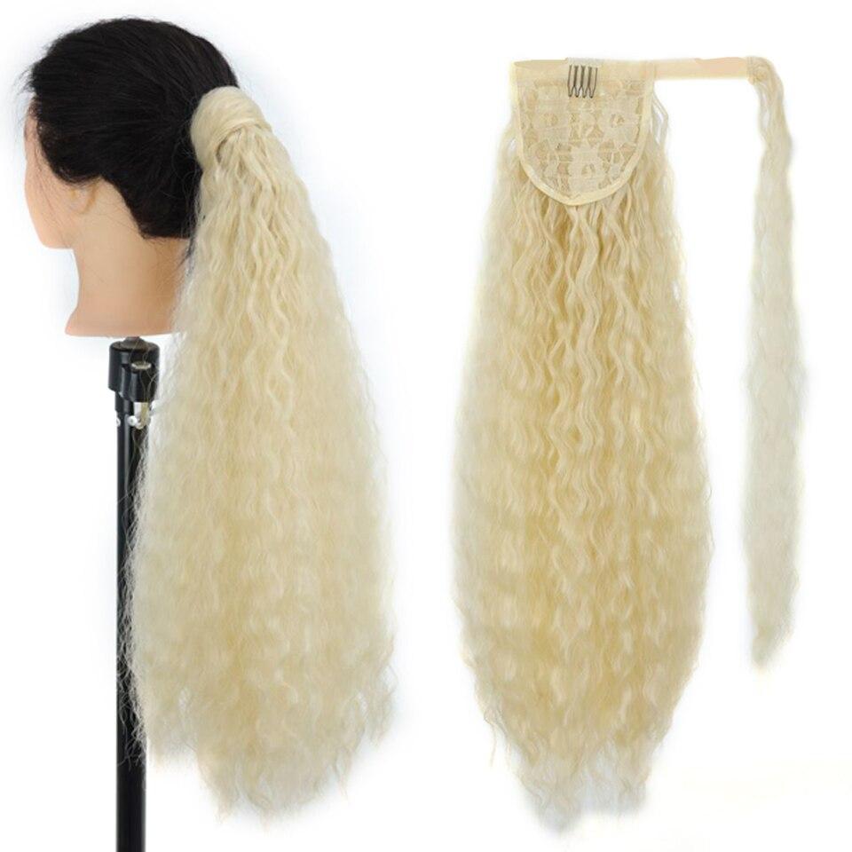 LUPU Synthetic Super Long Straight Drawstring Ponytail Hairpiece High Temperature Fiber Clip In Hair Extensions Pony Tail