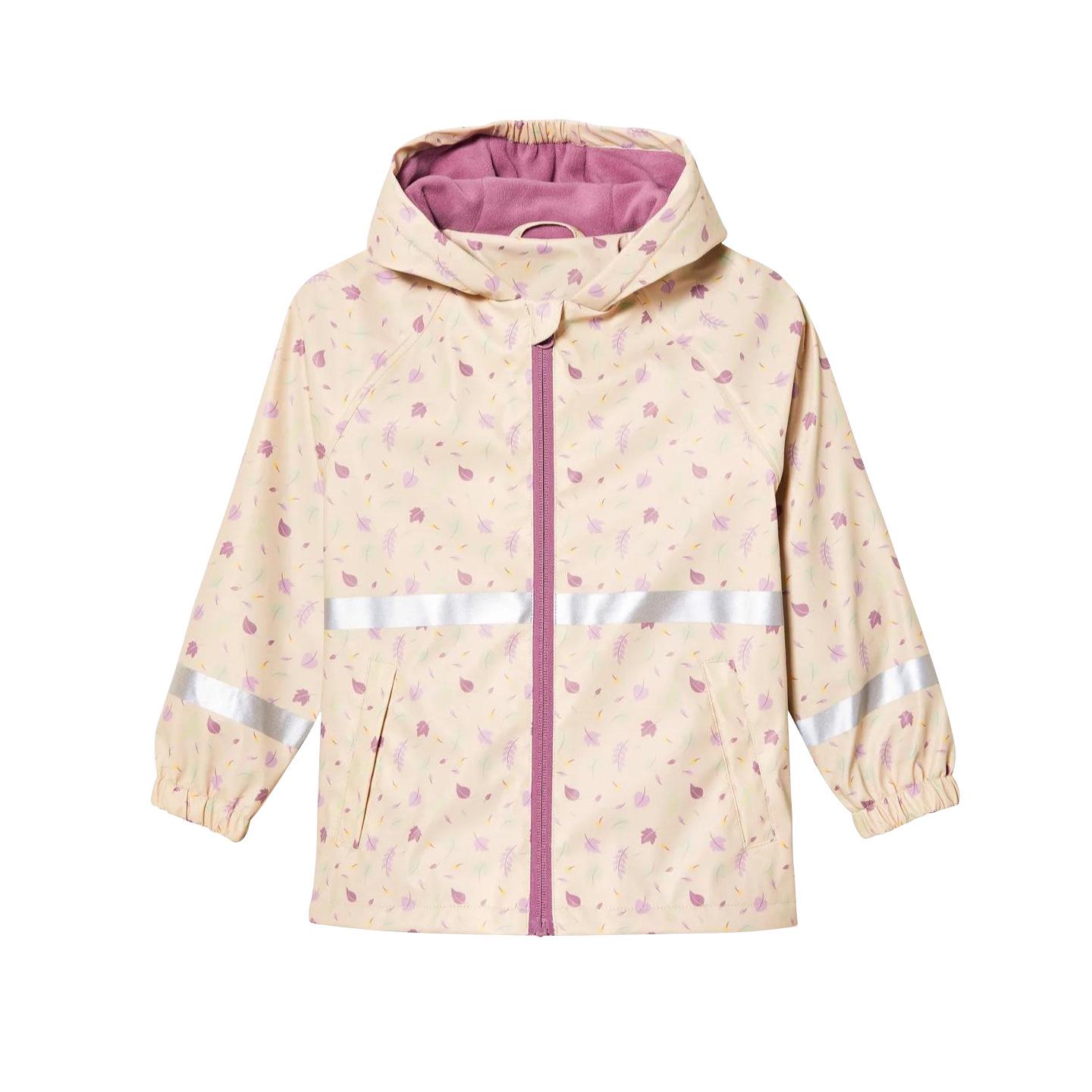 

Водонепроницаемый флисовый плащ из ПУ для детей, 2-8 лет, для мальчиков и девочек, раздельный дизайн для весны и осени 122/128 cm