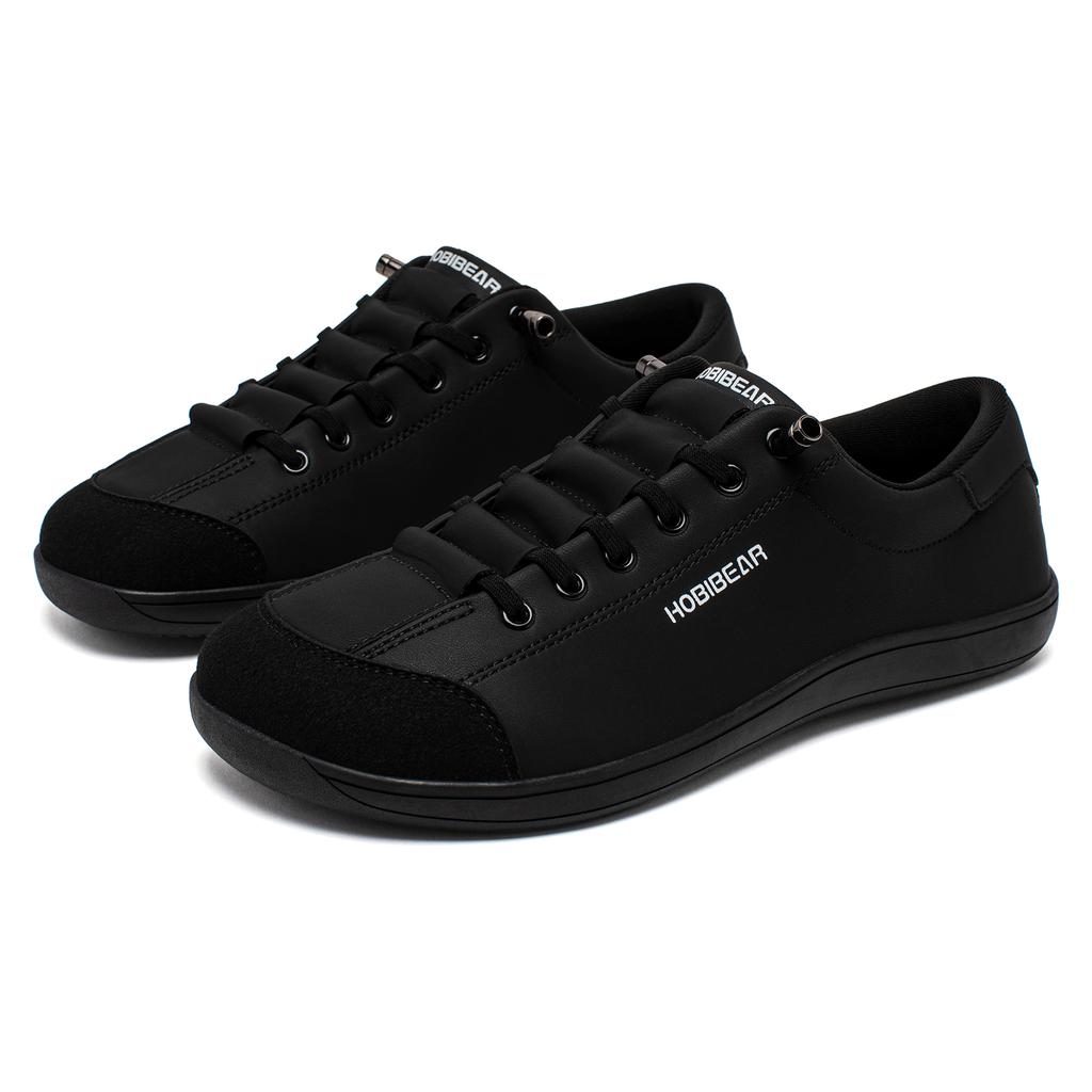 Unisex Barefoot Wide Toe Shoes Women Men Artificial Leather Minimalist Sneakers Adjustable Slip On Walking Shoes