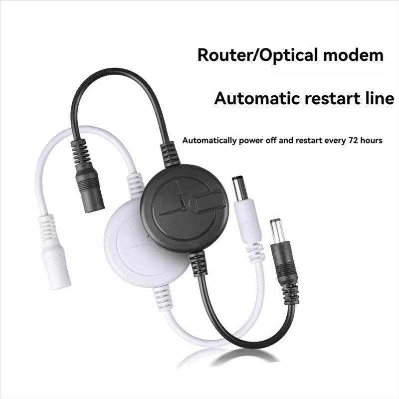 Automatic WiFi Router Reset Rebooter 72H Timed Auto Restart Plug for Apartment WiFi Bridge Modem Cat Simple Setup