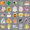50 MEME Graffiti Cartoon Emojis, Personalized and Bizarre Graffiti Waterproof Decoration Skateboarder Bookbook Stickers