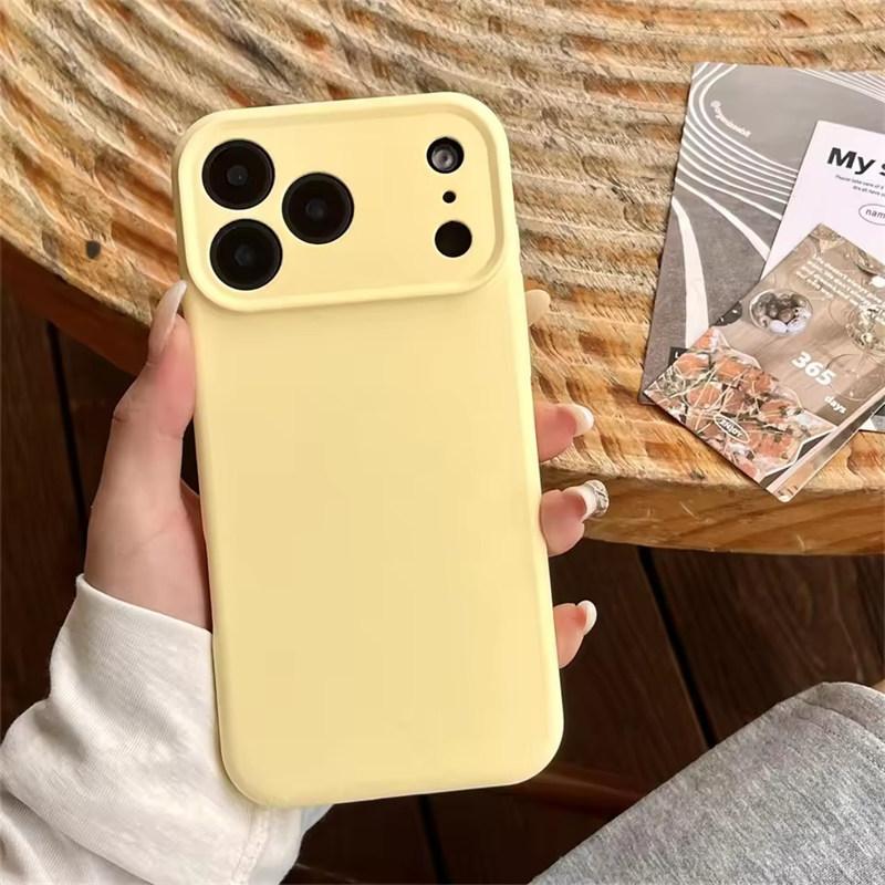 Hochwertige Flüssigsilikon-Schutzhülle für iPhone 17 Air 16 15 14 13 12 11 Pro Max Plus 16E 17 Pro Max Kameraschutz Matt Weiche Abdeckung