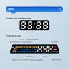 Dual Screen Car Speedometer Digital Hud Odb Driving Speedometer Windshield Projector Voltage Head Up Display For Truck Vehicles