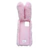 For Motorola Moto G Stylus (2023) Cell Phone Case 3D Bunny Ears Furry Hairball TPU Back Cover