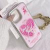 Zhitai iPhone 16 Electroplated Drip Glue Pink Case with Silver Edges for iPhone 12 Pro