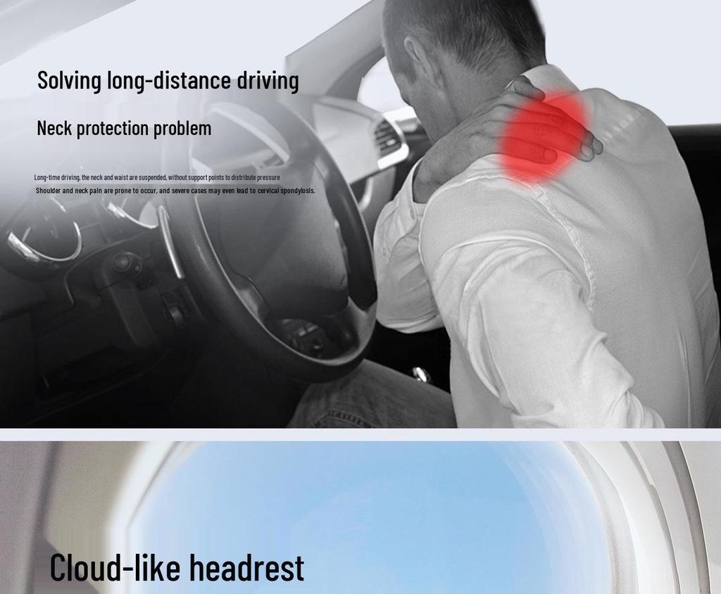 Geely Car Headrest, Lumbar, and Neck Support Pillow for Xingrui, Xingyue L, Binyue, Boyue, and Emgrand Models