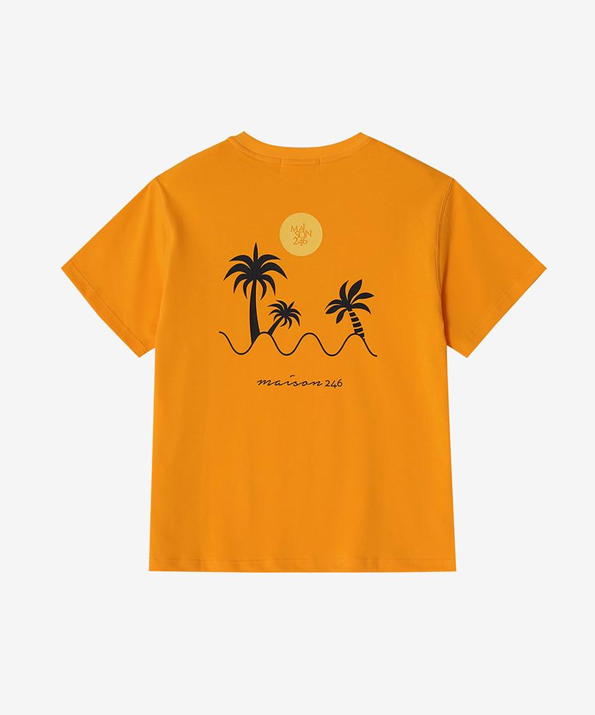 Mejong246 Palm Unisex T-Shirt Orange