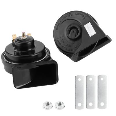 Para Klaksonów Ślimakowych 410 510Hz Syrena Ton WysokiNiski 110125db Głośny Dźwięk Wodoodporny do Samochodu 12V ATV UTV