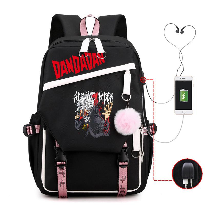 Neuer Dandadan Peripherie Schultasche Mode College Wind Große Kapazität Freizeit Student USB Rucksack