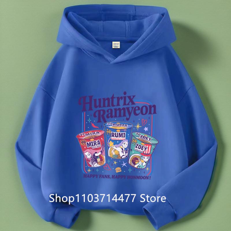Vestiti da Bambina KPop Demon Hunters Felpa con Cappuccio Moda Bambine Felpa Casual Film Nuovo Bambini K-Pop Demon Hunters Top con Cappuccio