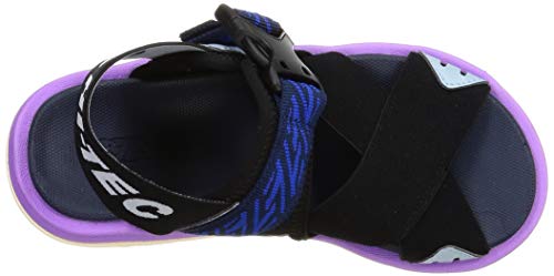 Hi-Tec Kawazu Flex II Outdoor Sandals, Navy/Purple, Size 29.0 cm, 2E