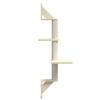 Wall Mounted Cat Tree with Scratching Post in Cream 108 cm