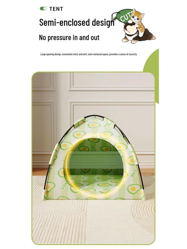 All-Season Washable Pet Tent: Enclosed Shelter for Dogs and Stray Cats